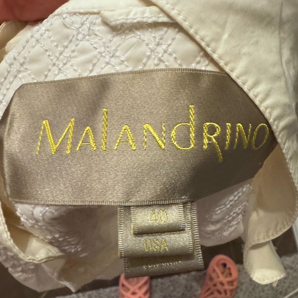 Catherine Malandrino white Button Down Shirt - Picture 2 of 9